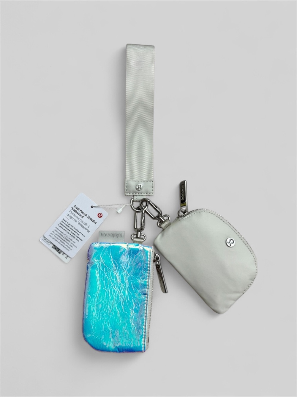 Lululemon Dual Pouch Wristlet Iridescent - Iridescent / Bone NWT